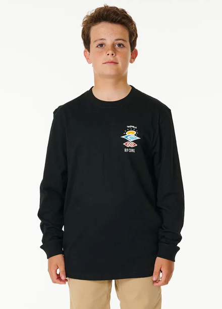 RIP CURL Search Icon Long Sleeve Tee - Boys (8-16 years)